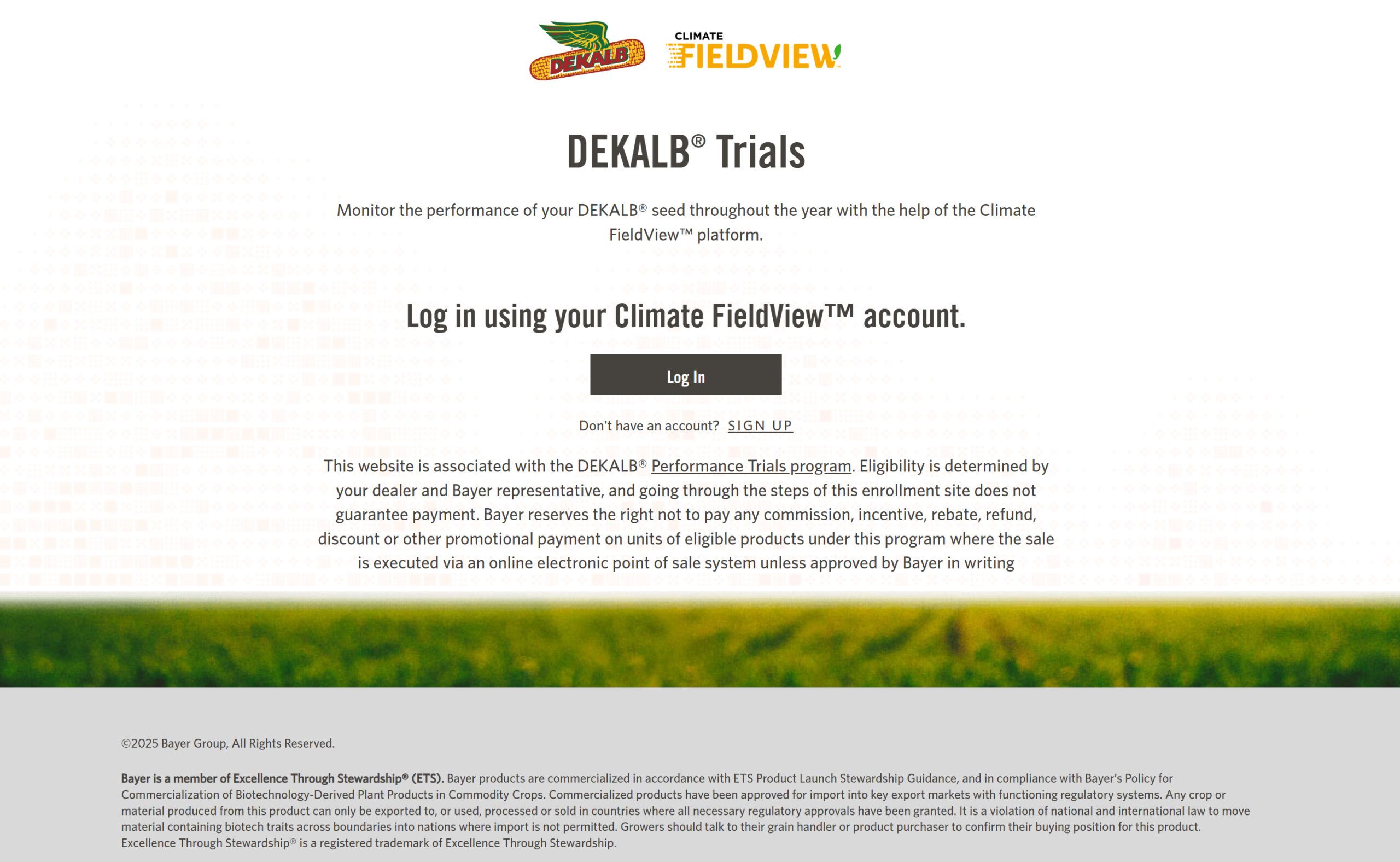 DEKALB Climate Trials screenshot